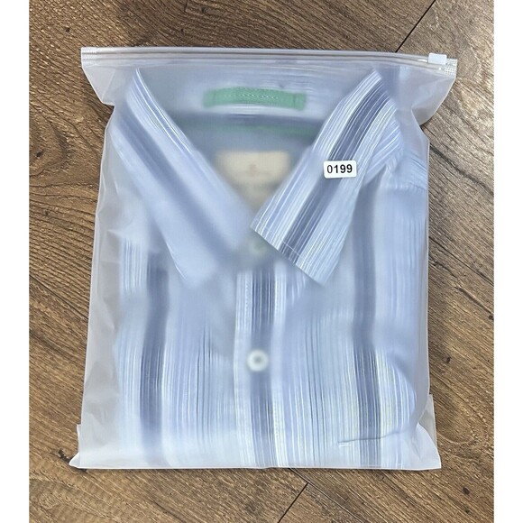 Tommy Bahama Jeans Island Crafted Long Sleeve Button Shirt Means M Striped Blue - Picture 10 of 10